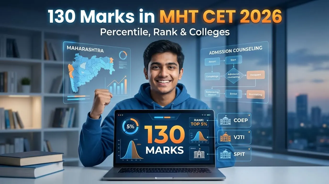 130 marks in MHTCET