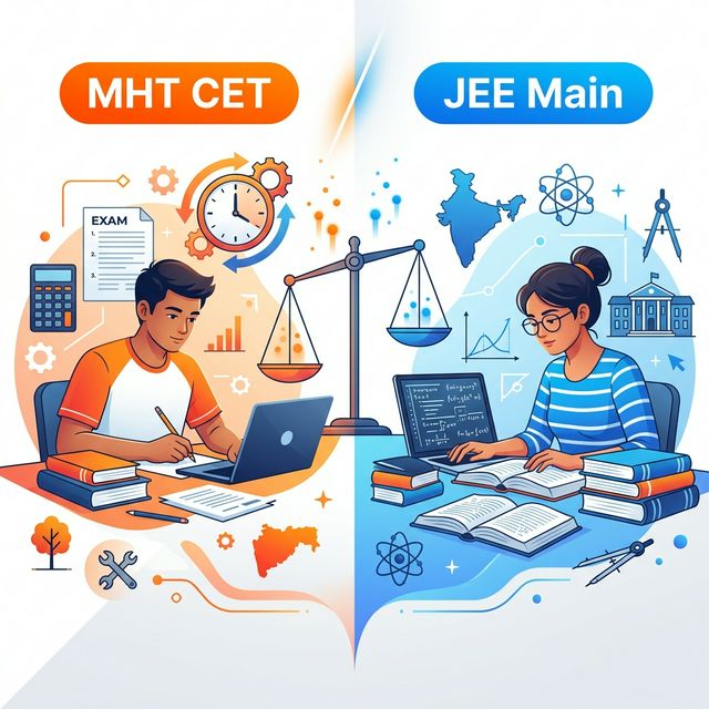 MHT CET vs JEE Main Comparison