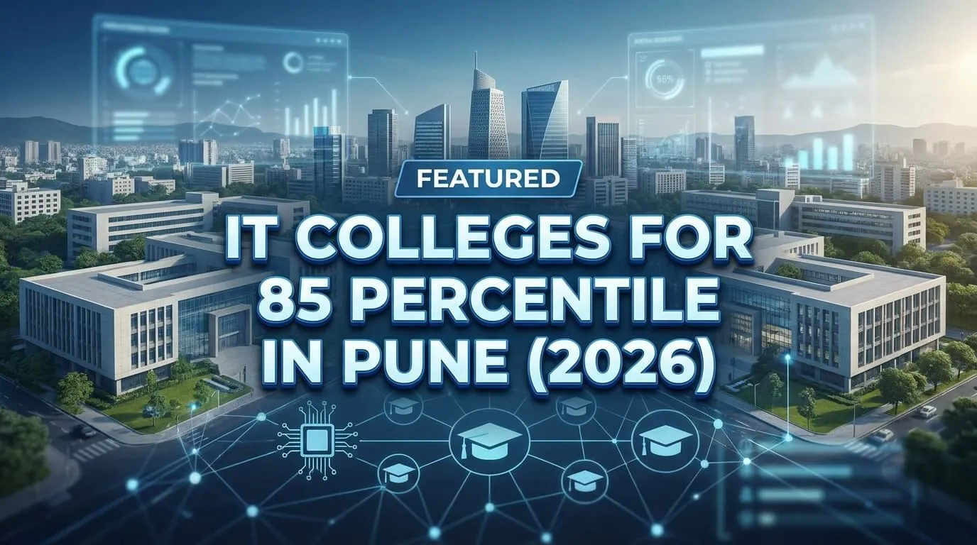 MHT CET student choosing IT colleges in Pune for 85 percentile