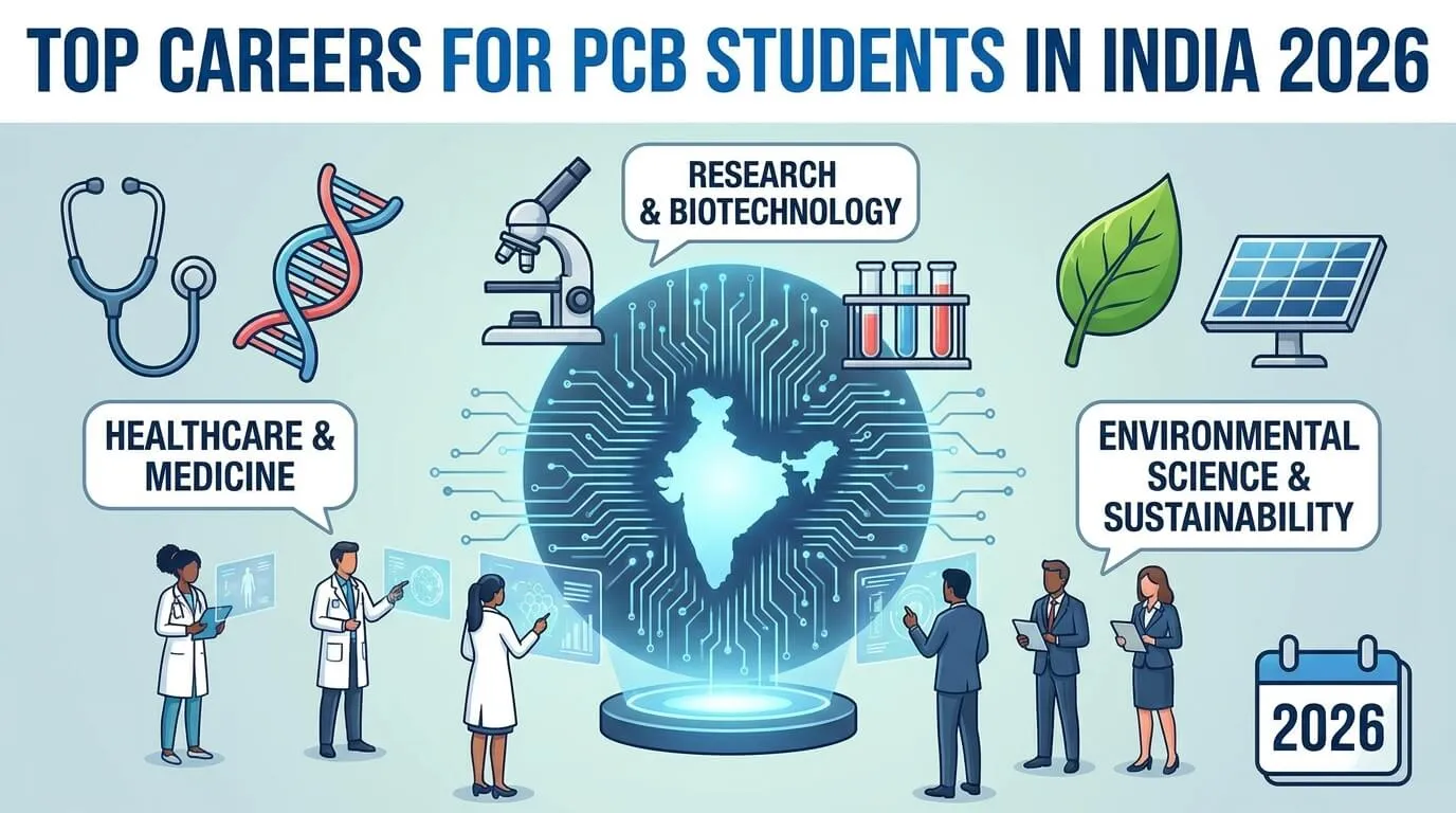 PCB students exploring career options beyond MBBS in India 2026
