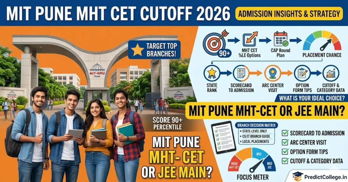 MIT Pune MHT CET Cutoff 2026