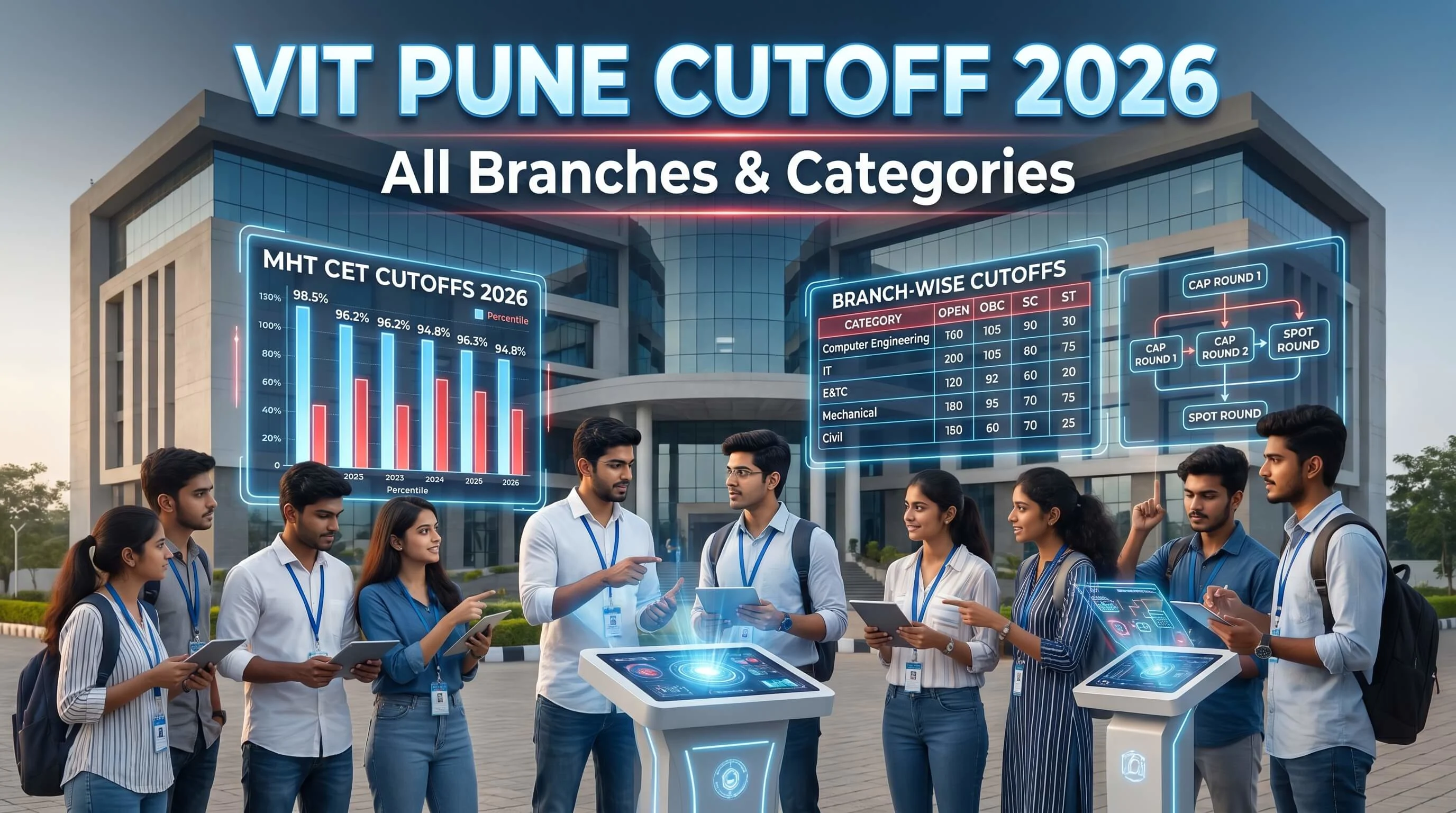 VIT Pune MHT CET Cutoff 2026 – Vishwakarma Institute of Technology, Bibwewadi, Pune